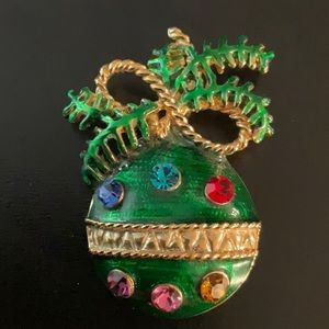 Christmas Brooch/Pendant Ornament Shape Enamel